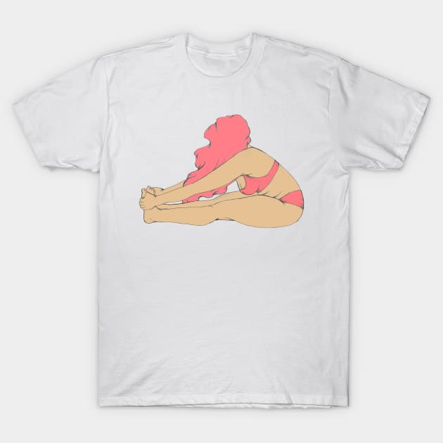 Heart to toes T-Shirt by PASTELOVE ART